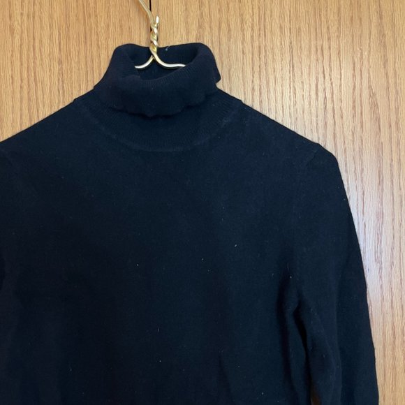 100% Black Cashmere - Petite Turtleneck - perfect, as new XS/S Attrib. to N.Peal - Picture 4 of 13